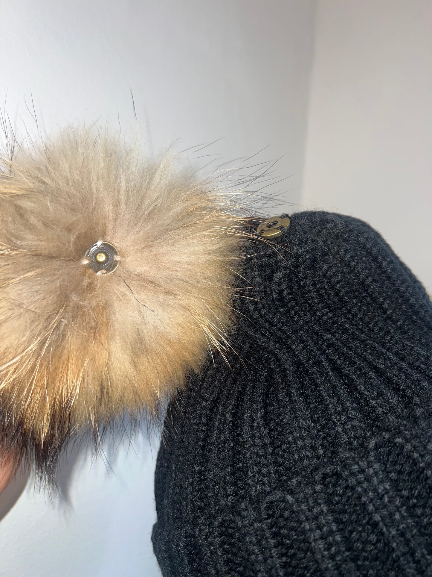 Raccoon Fur Beanie